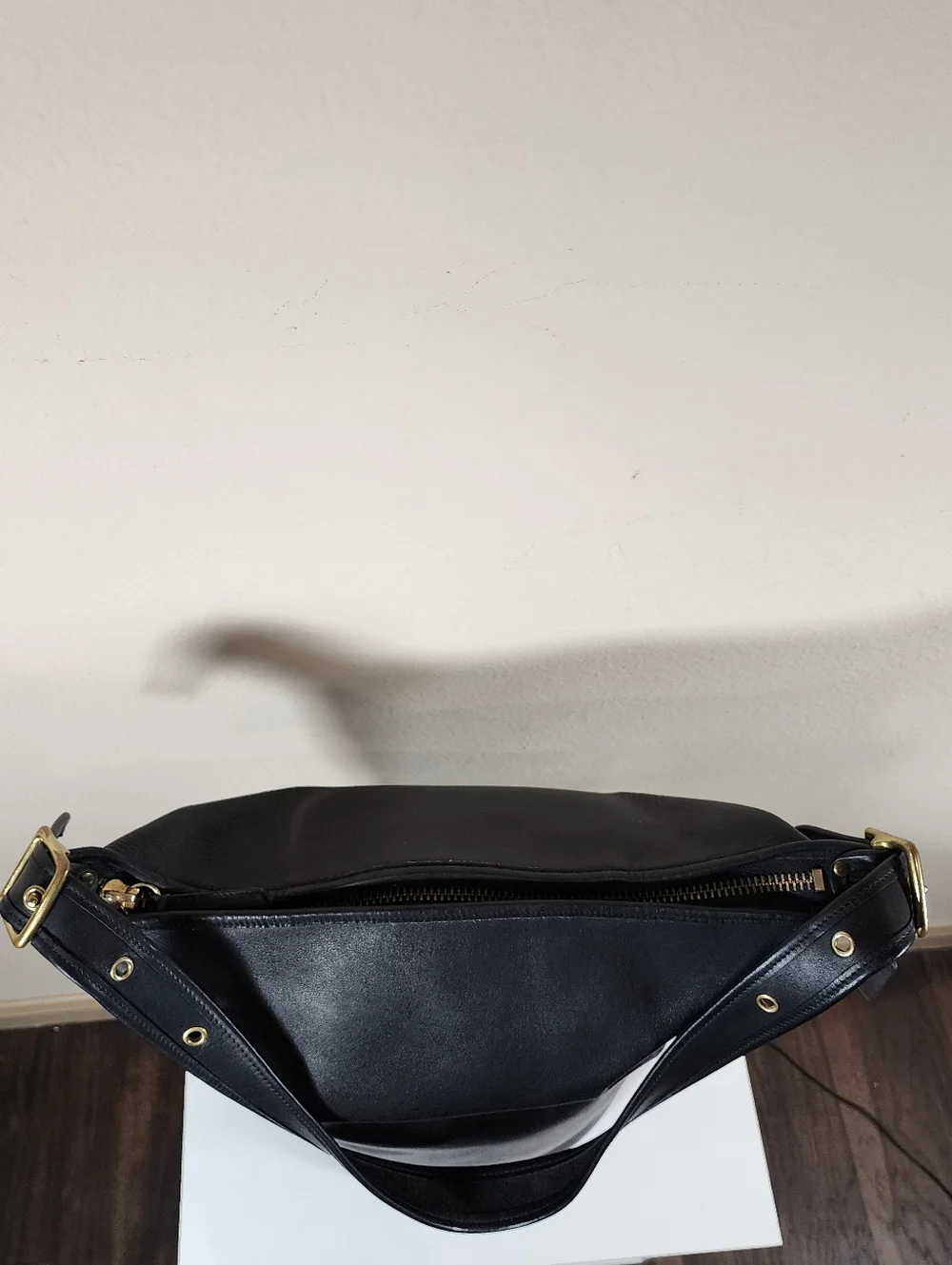 Vintage Coach Navy Duffle Sac #9085